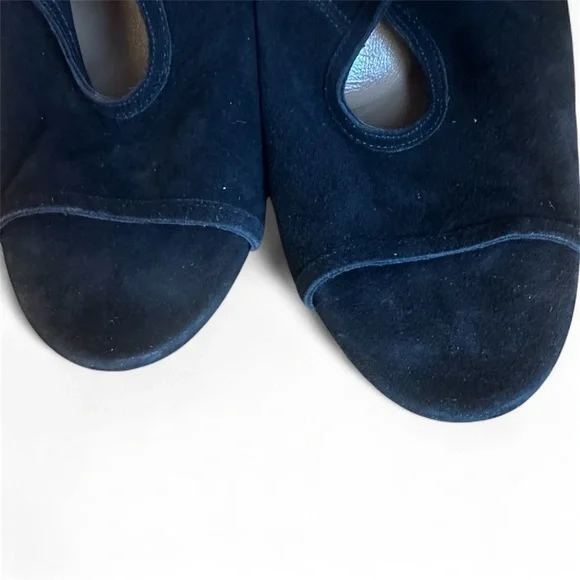 Aquazurra Black Sexy Thing 85 Cutout Genuine Suede Heels Italian Luxury Sz 41 - Picture 10 of 16